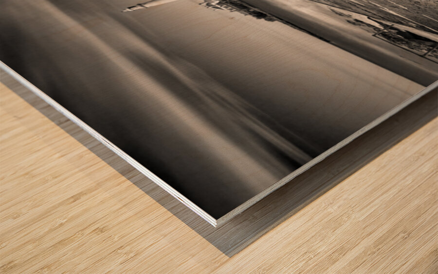 Path to St Marys Lighthouse Wood print