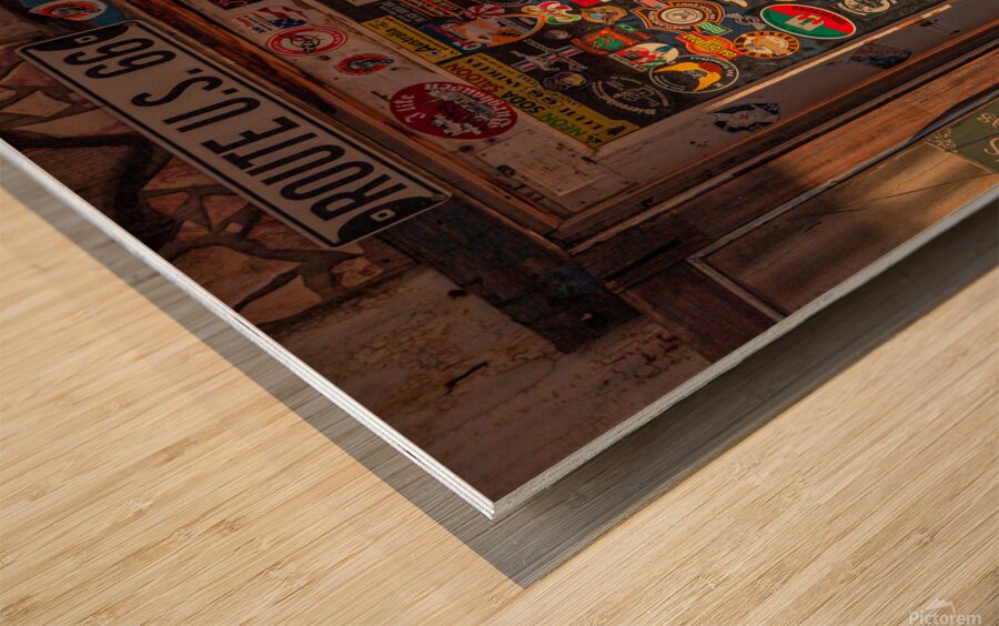 Hackberry General Store Door Wood print